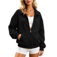 thumbnail image 6 of Enjoytime Sweatshirt for Women Collared Long Sleeve Full Zip Up Jacket Comfy Casual Work Fashion Sweatshirts 2026, 6 of 6