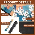 thumbnail image 3 of Mahjong Mat 31.5" x 31.5" Abstract Tropical Palm Trees Geometric Pastel Non-Slip Noise Reduction American Mahjong Tiles Table Cover for Dominoes Poker Card Board Games Gift, 3 of 8