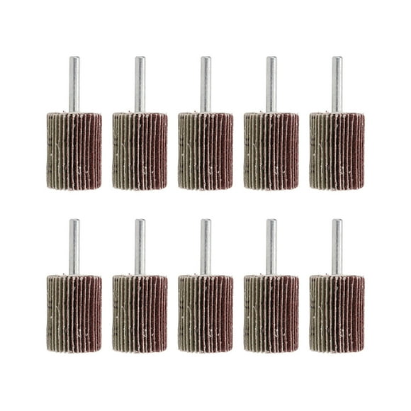 10Pcs Meules Abrasives, Meulage Haute Efficacité Brosse Polissage Meules, Faible Bruit Meule de Polissage de Ponçage, pour les Raccords en Acier Inoxydable / Concave et Surfaces Convexes / Soudure
