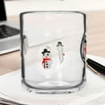 thumbnail image 3 of Christmas Juice Glass 14-Ounce Double Layer Old Fashioned Christmas Icon Handblown Glass for Holiday Party Supplies Gift (Snowman), 3 of 8