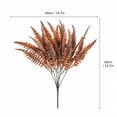 thumbnail image 4 of 8 Bundles Artificial Fall Plants, Outdoor Indoor UV Resistant Fake Boston Fern Faux Plant No Fade Plastic Greenery Shrubs for Autumn Thanksgiving Garden Porch Window Box Home Decor, 4 of 7