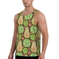 thumbnail image 2 of KLL Fruits 1 Print Men's Muscle Gym Workout Stringer Tank Tops Bodybuilding Fitness T-Shirts Tank Tops Men-XX-Large, 2 of 7