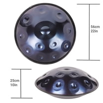 Blue 12 Note Handpan in D Minor 440HZ 22 Inche  Steel drum percussion instrument