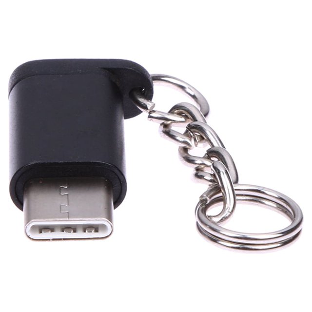 Adaptadores Conector macho USB 3.1 tipo C de metal a adaptador de datos hembra Micro USB 2.0 de 5 pines