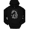 thumbnail image 5 of SPEEDRUN Men's Long Sleeve Printed Hooded T-Shirt - Casual Cotton Hoodie, 5 of 6
