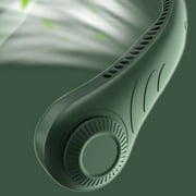 Butwevi Neck Fan Portable Ultra Quiet Air Coole Mute Leafless Ventilador (White)