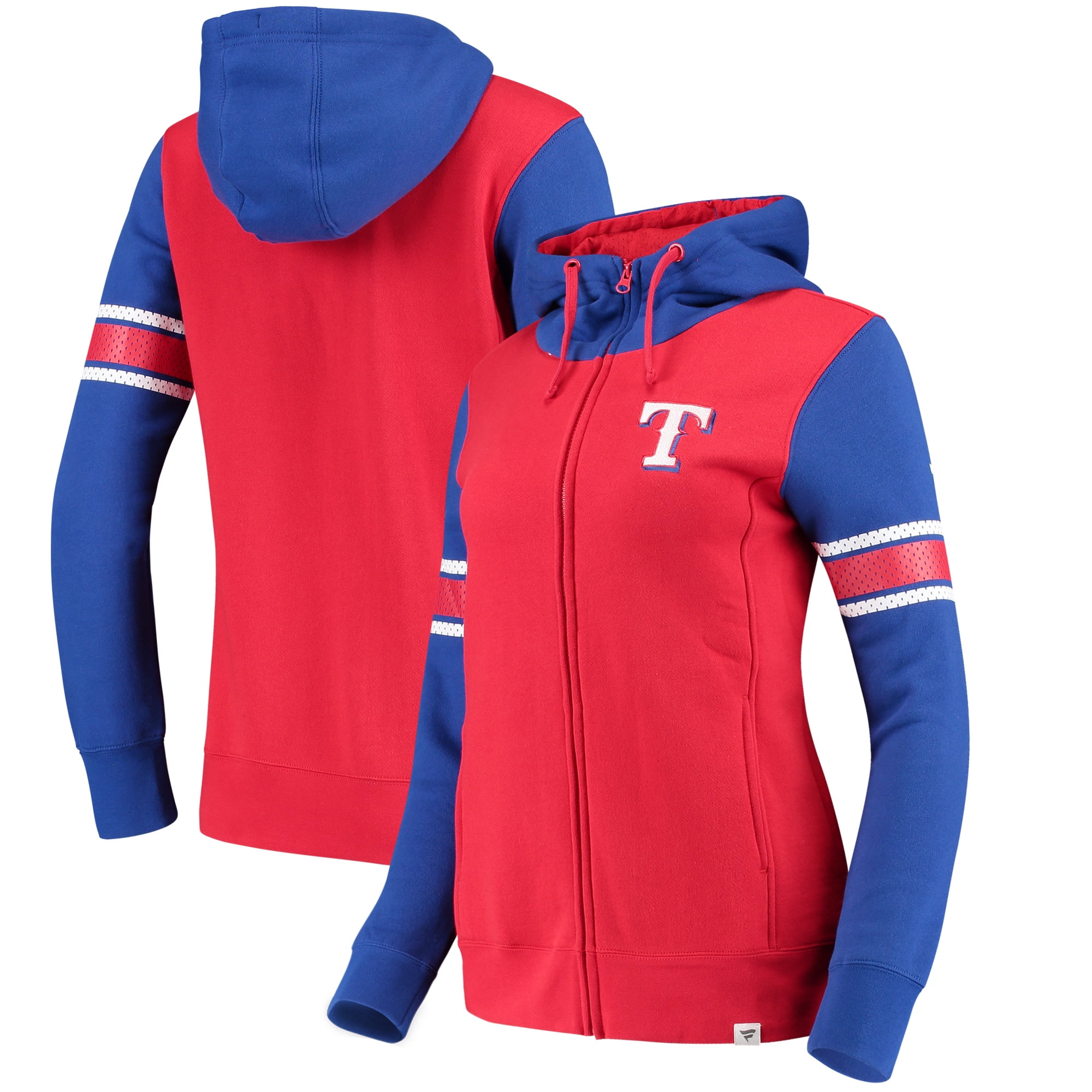 Texas Rangers Fanatics Branded Women's Iconic FullZip Hoodie Red