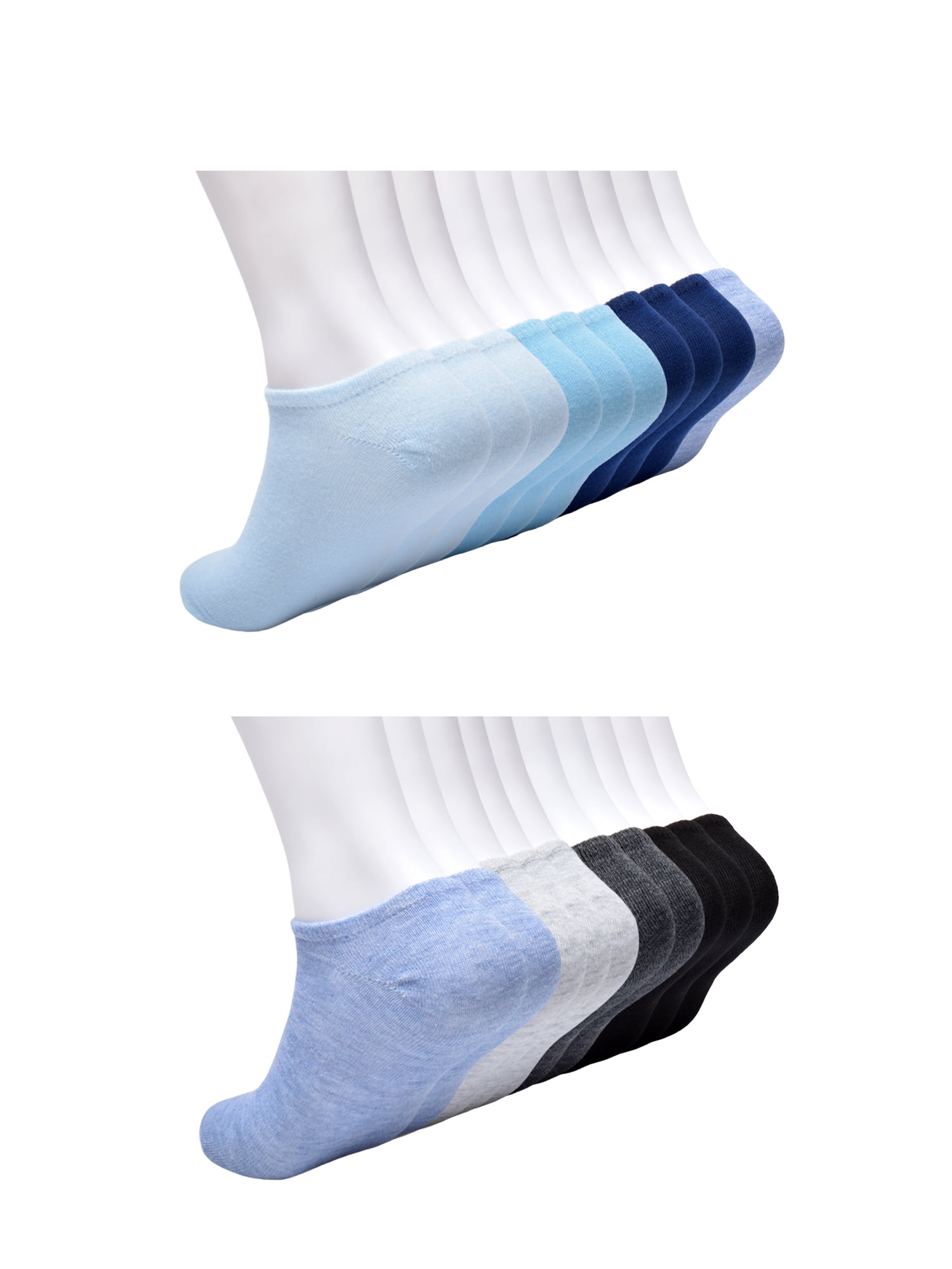 No Boundaries Low Cut Socks, 20-Pack, Women's