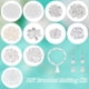 thumbnail image 4 of Kit para hacer pulseras que incluye cuentas naturales y de piedras preciosas, borlas de poliéster, colgantes, cuentas de vidrio, hilo elástico para collares, pulseras y joyas., 4 of 6