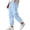 Light Blue, variant on Guluxicc Men's Cotton Jogger Pants with Pockets Elastic Waist Drawstring Ankle Loose Straight Leg Trousers for Everyday Jogging Wear Summer Casual Outfits