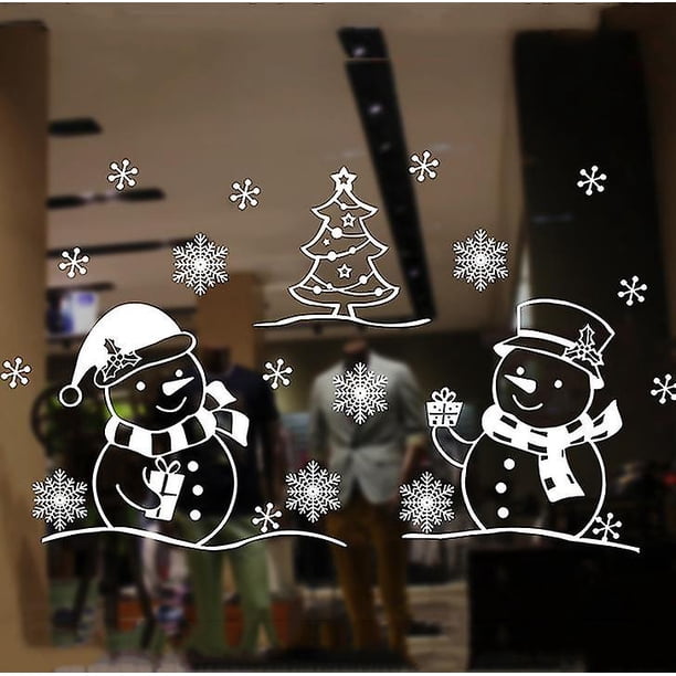 Pegatinas navideñas Sin pegamento Pegatinas electrostáticas Pegatinas decorativas navideñas