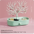 thumbnail image 4 of Organizador de joyas con temática de ciervos, diseño portátil y desmontable, plástico de alta calidad, gran capacidad para organizar varias joyas, regalo perfecto para niñas (verde), 4 of 6