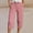 Pink, variant on Fesfesfes Women's Casual Pants Fashion Casual Solid Color Summer Shorts Trousers Drawstring With Pockets Summer Comfy Daily Wear Shorts(Watermelon Red,M)
