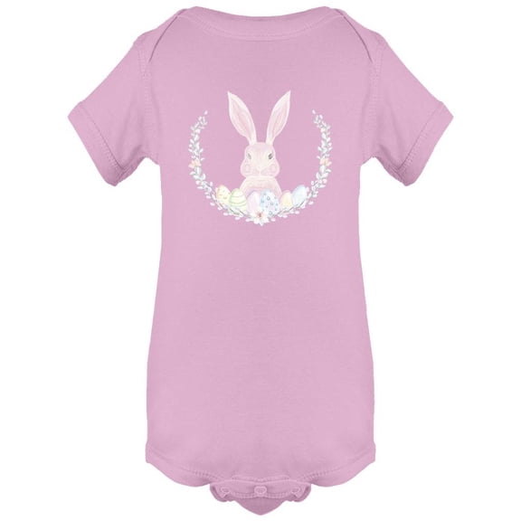 Cute Happy Easter Bunny Design Bodysuit Infant -Image by Shutterstock, Newborn