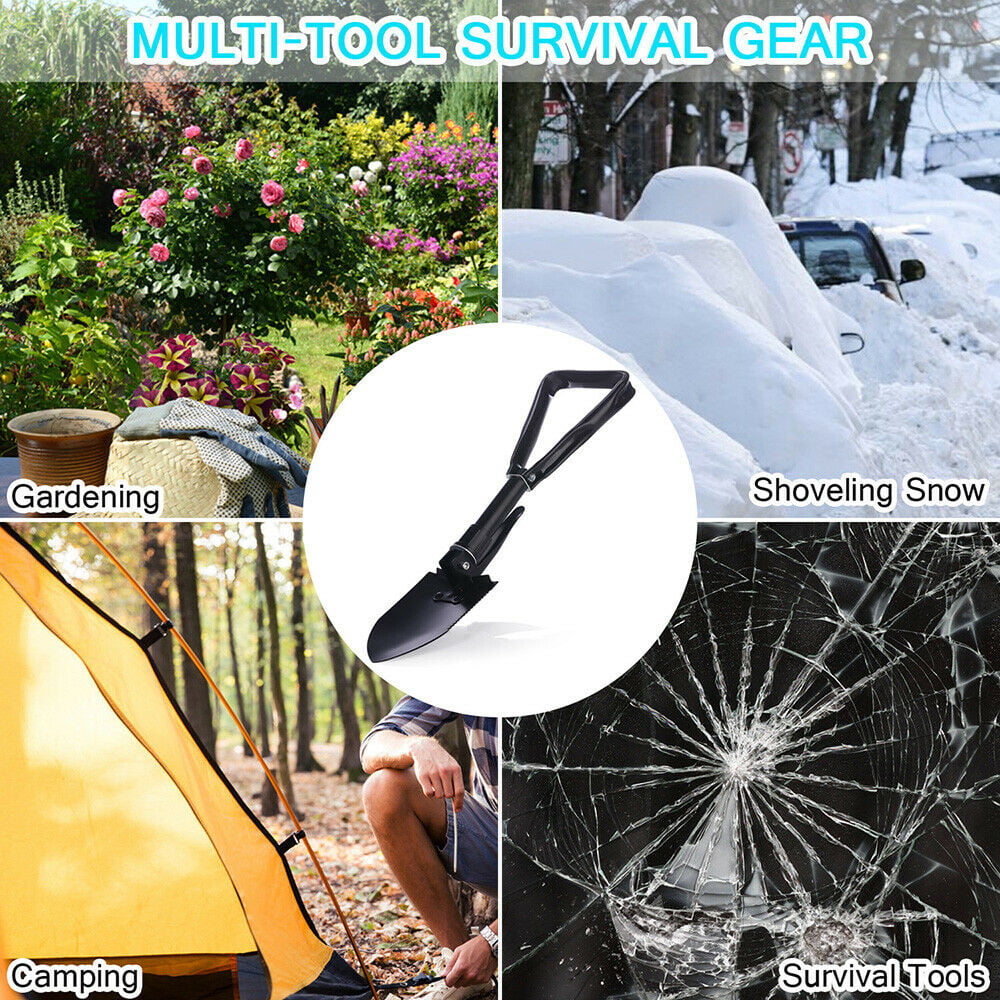 Folded 21”. Trekmate Folding Pick Shovel Spade Survival Hiking Snow,Backpacking,Cars emergency Size 28 1/4” 