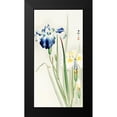 thumbnail image 2 of Koson, Ohara 9x14 Black Modern Framed Museum Art Print Titled - Irises, 2 of 5