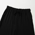 thumbnail image 5 of hotojiny Womens Comfy Pants Casual High Waisted Drawstring Summer Beach Pants Loose Fit Wide Leg Pants with Pockets, 5 of 7