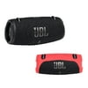 JBL Xtreme 3 - Portable Bluetooth Speaker Bundle with Silicone Carrying Sleeve Cover (Black w/Red Sleeve)