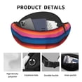 thumbnail image 4 of Colorful Mexican Blanket Stripes Fanny Pack Casual Hands-Free Wallets Waist Pack Phone Bag Carrying All Phones, 4 of 7