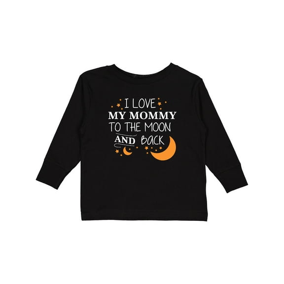 Inktastic I Love My Mommy To The Moon and Back Boys or Girls Long Sleeve Toddler T-Shirt