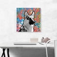 thumbnail image 2 of ARTCANVAS German Shepherd Dog Breed Colorful Graffiti Canvas Art Print - Size: 18" x 18" (1.50" Deep), 2 of 9