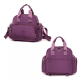 thumbnail image 2 of Mochila Bolso Mujer Multifuncional Con Usb MORADO Bloosom, 2 of 3