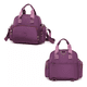 thumbnail image 2 of Mochila Bolso Mujer Multifuncional Con Usb MORADO Bloosom, 2 of 3