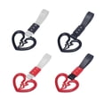 thumbnail image 2 of Cute Broken Heart Shaped Car Anti-Static Strap Decorative Warning Hanging Ring Car Handle Rear Front Bumper Warning Ring, 2 of 9