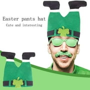 Ykohkofe Irish Festival Pants St. Patrick's Day Easter Hat Green Funny Hat