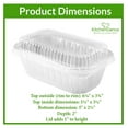 KitchenDance Disposable Aluminum 1 Lb Loaf Pan with Clear Snap on Lid