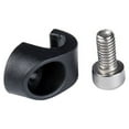 thumbnail image 2 of Mosiee Bike Brake Hose Guide Abs+Steel Bicycle Black 2Pcs C-Cable Hose Clamp Guide Adapter Plastic Replacement, 2 of 9