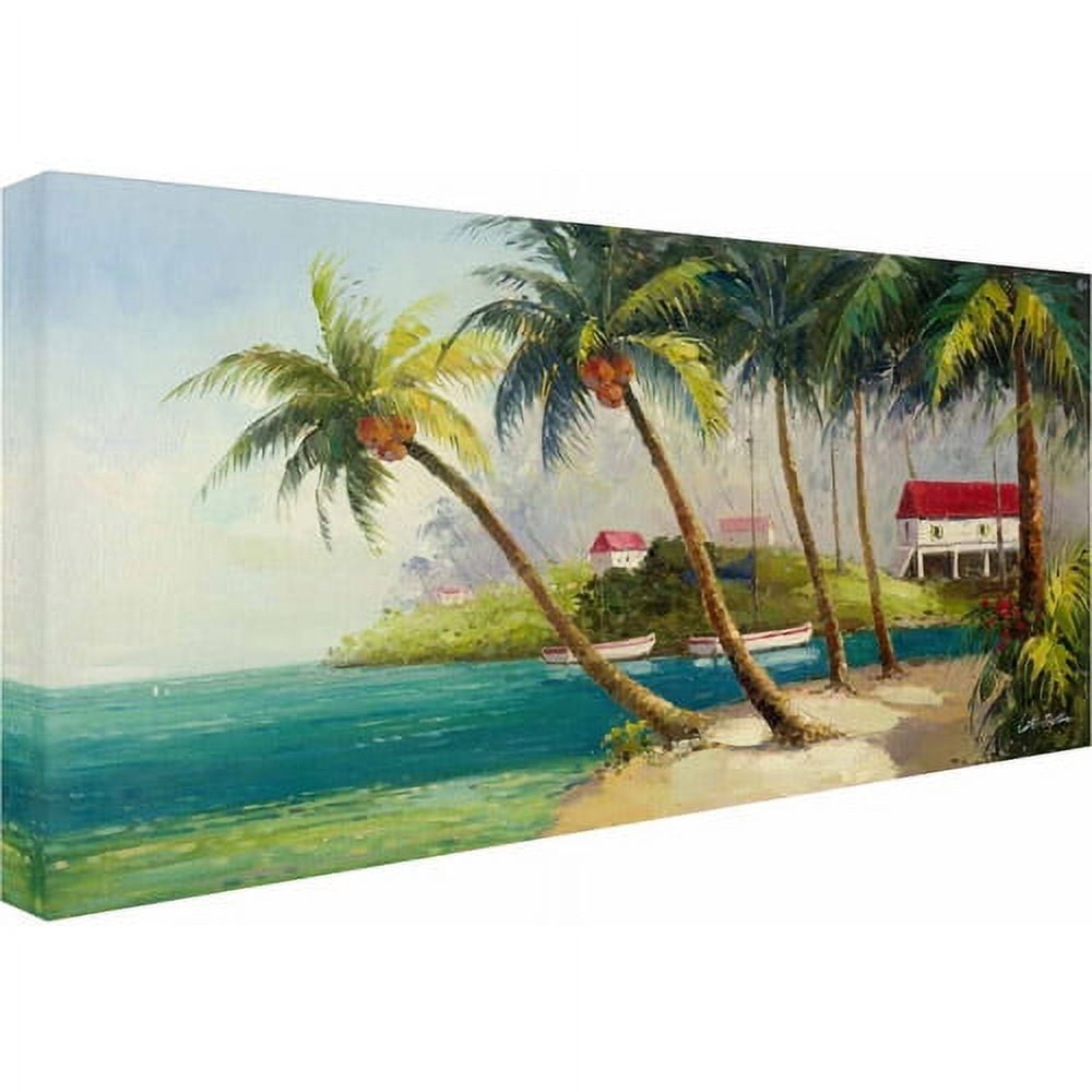 Trademark Fine Art "Caribean Bay" Canvas Art by Victor Giton