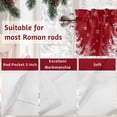 thumbnail image 7 of Merry Christmas Valances for Windows, 42 x 18in, Christmas Tree Winter Snowflakes Retro Rod Pocket Kitchen Valance Curtain Light Filtering Window Treatments for Living Room Bedroom, 1 Panel, 7 of 7