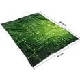 thumbnail image 4 of Math Equations Trigonometry Green Pattern Blanket,Comfortable Soft Flannel Throw Blanket,All Season,Warm Lightweight Blankets for Sofa Bed Couch Living Room Chair,60"x80", 4 of 4
