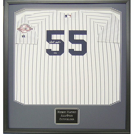 MLB Hideki Matsui Autographed Shadowbox with Jersey, 36x44