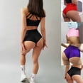 thumbnail image 3 of Pantalones cortos de entrenamiento para mujer, Shorts sin costuras de cintura alta, ropa femenina de realce, elasticidad, transpirables, S-5XL, 2022, 3 of 4