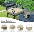 thumbnail image 6 of Aoodor Outdoor Chair Pads, 20"W x 19"D Patio Seat Cushion Set of 2, Fade-Resistant Polyester, Khaki, 6 of 9