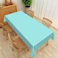 thumbnail image 4 of Mint Green Table Cloth, 60x84 Inch Rectangle Polyester Fabric Tablecloth Thick,Wrinkle Resistant Washable Reusable Table Cover for Dining Picnic Outdoor Camping Anniversary Party Decoration, 4 of 5