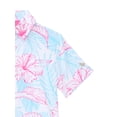 thumbnail image 3 of Birdie Bound Boy's Performance Hibiscus Tropical Printed Golf Polo Shirt, Sizes XS-XL, 3 of 3