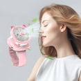 thumbnail image 5 of Portable Fan,Cute Mini Watch Fan Usb Charging Handheld Small Fan 3-Speed Super Silent Mini Portable Fan Outdoor for Summer Travel Camping Outdoor Mother's Day Gift, 5 of 8