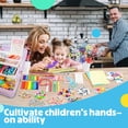 thumbnail image 3 of 1000 Pcs Arts and Crafts Supplies Kit for Kids, DIY Craft Materials Set with 3-Layer Portable Box, School Art Craft Kit for Ages 4-6, 6-8, 8-12, 3 of 7