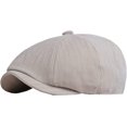 thumbnail image 5 of CoCopeaunts Newsboy Hats for Men Solid Plain Flat Cap Vintage Artist Painter Ivy Hat Octagonal Newsboy Cap Retro Beret Hat, 5 of 7
