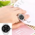 thumbnail image 1 of 8 Colores Moda Mujeres Hombres Reloj de Anillo Analógico de Cuarzo Único Conveniente Adecuado Casual Citas Fiesta Uso Diario Mano de Obra Exquisita Aspecto Elegante, 1 of 7