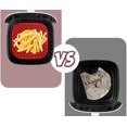 thumbnail image 3 of 2-Pack Réutilisables Air Fryer Liners, 8,5 Pouces Carrés Air Fryer Panier Mats, Antiadhésif, 3 of 5
