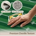 thumbnail image 6 of ODIKA 9'x12' Washable Area Rug Low Pile, Flatwoven, Football Gridiron Field Markings Door Stadium Theme Footaball for Great Room, Indoor Concept, Large Living, 6 of 7