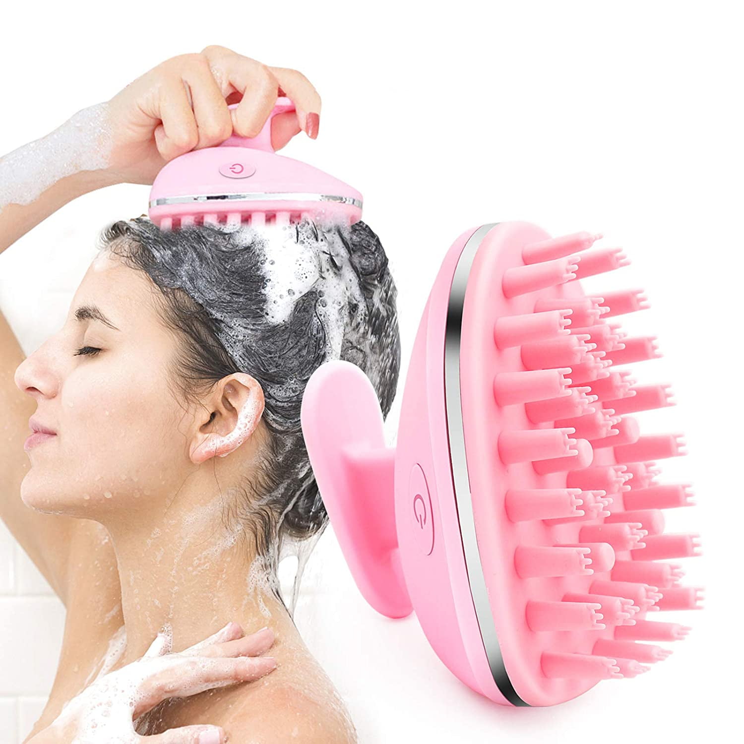 EIMELI Electric Scalp Massager Comb Electric Hair Shampoo Brush 3 Vibration  Modes Rechargeable Head Scratcher Massager for Full Body Massage, Hair  Growth and Stress Relax, Pink 