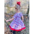 thumbnail image 3 of Little Dress Shoppe, LLC Firetruck Twirly Dress,Female Toddler Knee Length Frock Dress., 3 of 9