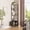 Black, variant on Huisuilinss Corner Shelf Stand,5-Tier Corner Bookshelf,Tall Metal Frame Bookcase With Storage Cabinet,Industrial Display Shelf Plant Stand For Wall Corner Bedroom Living Room Home Office