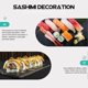 thumbnail image 5 of 8pcs Delicate Sushi Flowers Decor Wear-resistant Flower Decors Desktop Sushi Plate Decors, 5 of 5