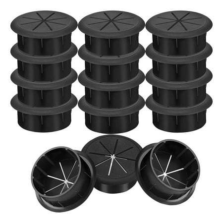 

15 Pcs Desk Grommet Desk Cord Grommets Flexible Cable Wire Hole Cover Set Wire Organizer for Office Home PC Desk B